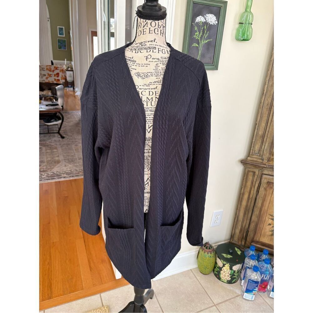 MEROKEETY Women's Casual Long Sleeve Open Front Cable Knit Cardigan